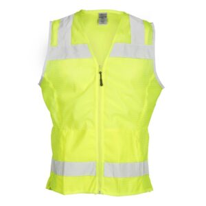 ML Kishigo 1525 Ladies Mesh Lime Vest