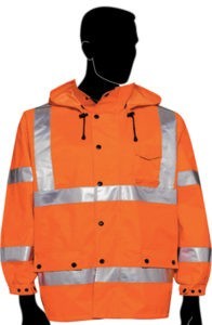 C16720F WATERPROOF ORANGE WINDBREAKER