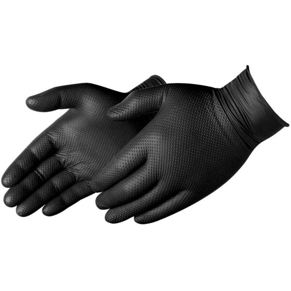 2028bk Black 8mil Disposable Powder Free Nitrile Gloves Case