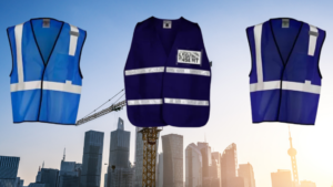 Blue safety vests, Construction safety vests, Blue safety vest